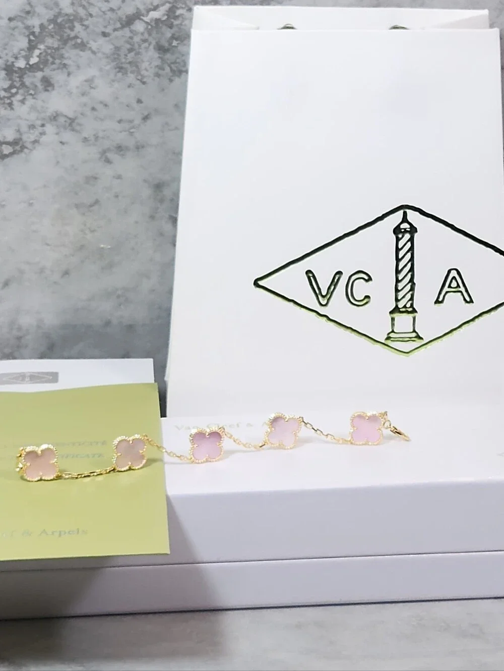 Van Cleef & Arpels Pink Alhambra Bracelet ✨️